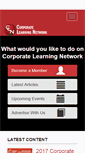 Mobile Screenshot of corporatelearningnetwork.com