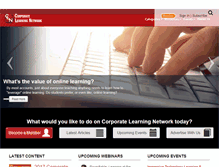 Tablet Screenshot of corporatelearningnetwork.com